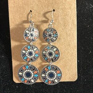 Multi colored earrings